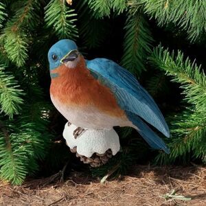 Bluebird On A Pinecone Ornament Danbury Mint Christmas Songbird Collection Bird.